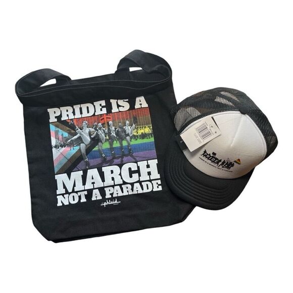 Pride Tote & Ballcap “Pride is a March not a Parade” - Picture 1 of 5